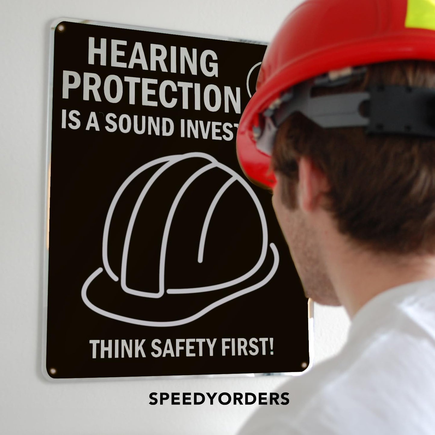 Custom Outdoor Metal Sign - Personalized Aluminum Safety and Business Signs, Waterproof (Black Background, White Aluminum, 36x24 In)