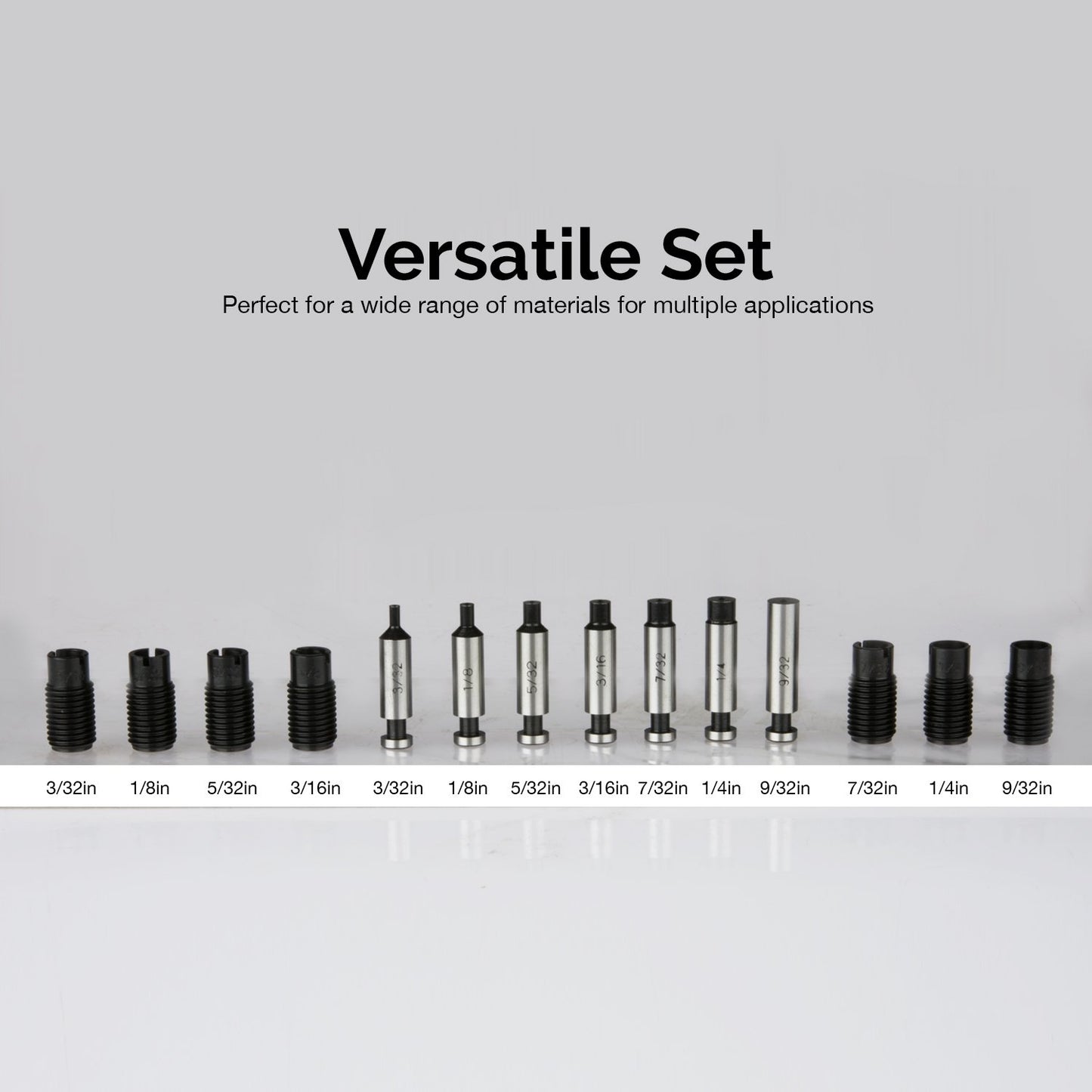 Neiko 02612A Hand Held Power Punch and Sheet Metal Hole Punch Kit, Cr-V 3/32" x 9/32"