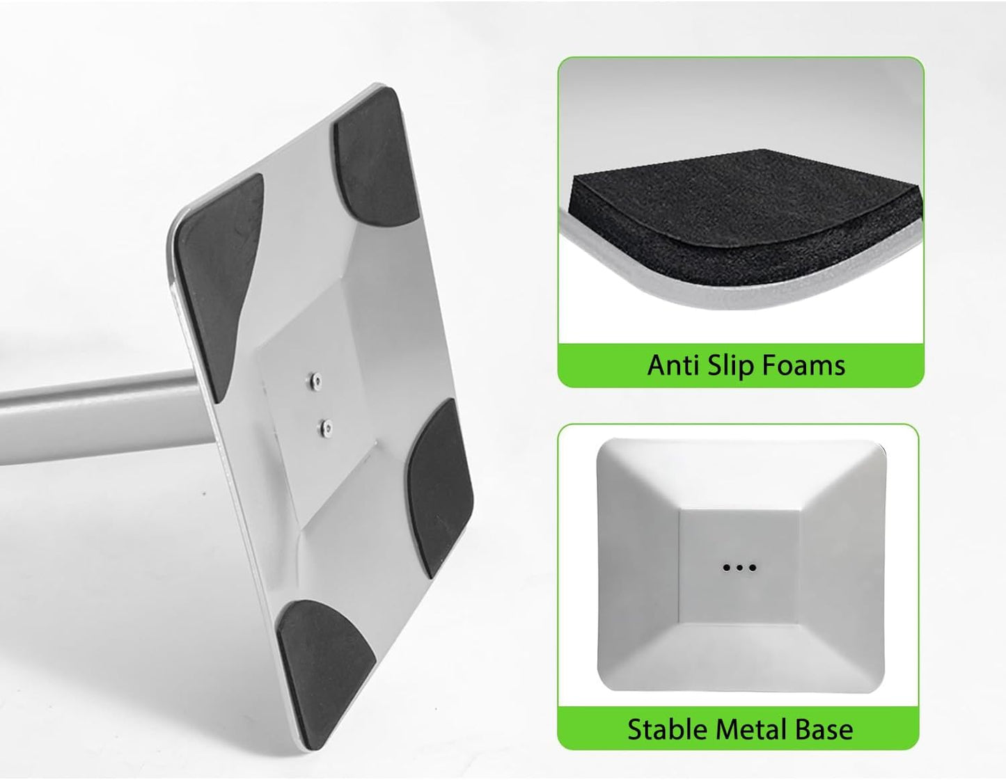 Heavy Duty Adjustable Pedestal Poster Sign Stand, 8.5x11 Aluminum Open Floor Standing Sign Holder for Vertical and Horizontal View Display (8.5x11,Silver)