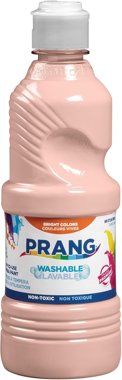 Prang Washable Tempera Paint, Peach, 16 Oz., 1 Count