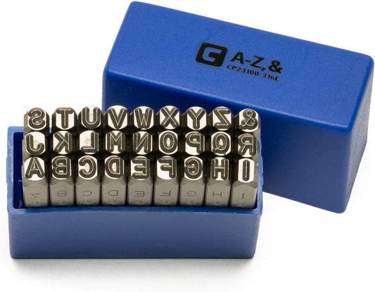 Capri Tools Professional 3/16 in. Letter Stamp Set, 27-Piece