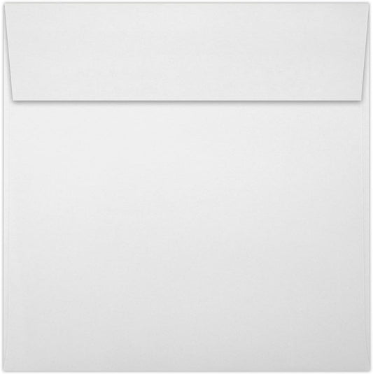 LUXPaper Square Invitation Envelopes | Peel & Press | 3 1/4" x 3 1/4" | Bright White | 70lb. Text | 50 Qty