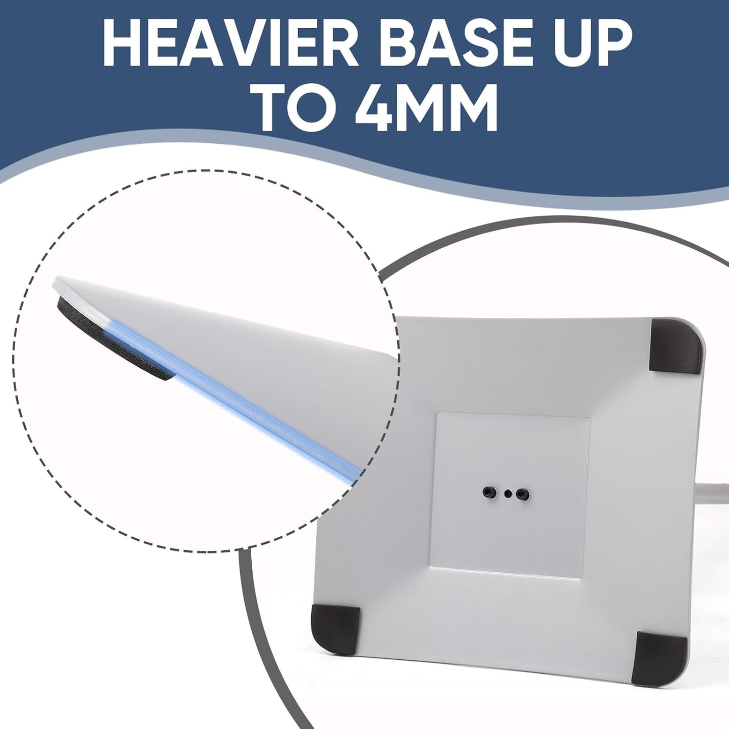 DISPLAYSWORKER Adjustable Heavy Duty Pedestal Sign holder floor Stand,sign stand poster stand Aluminum Snap Open Frame,Standing Floor for 8.5x 11 inch,Vertical/Horizontal View,SILVER