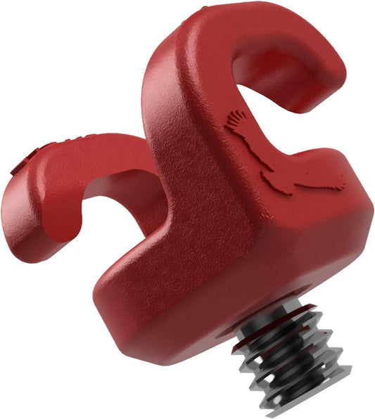 KONDOR BLUE x Armando Ferreira | MondoTies Cable Management Clips for Cameras | Cable organization, 1/4"-20 Mounted, Holds 2-3 cables, & Supports up to 20lbs of force (10-Pack) | Red