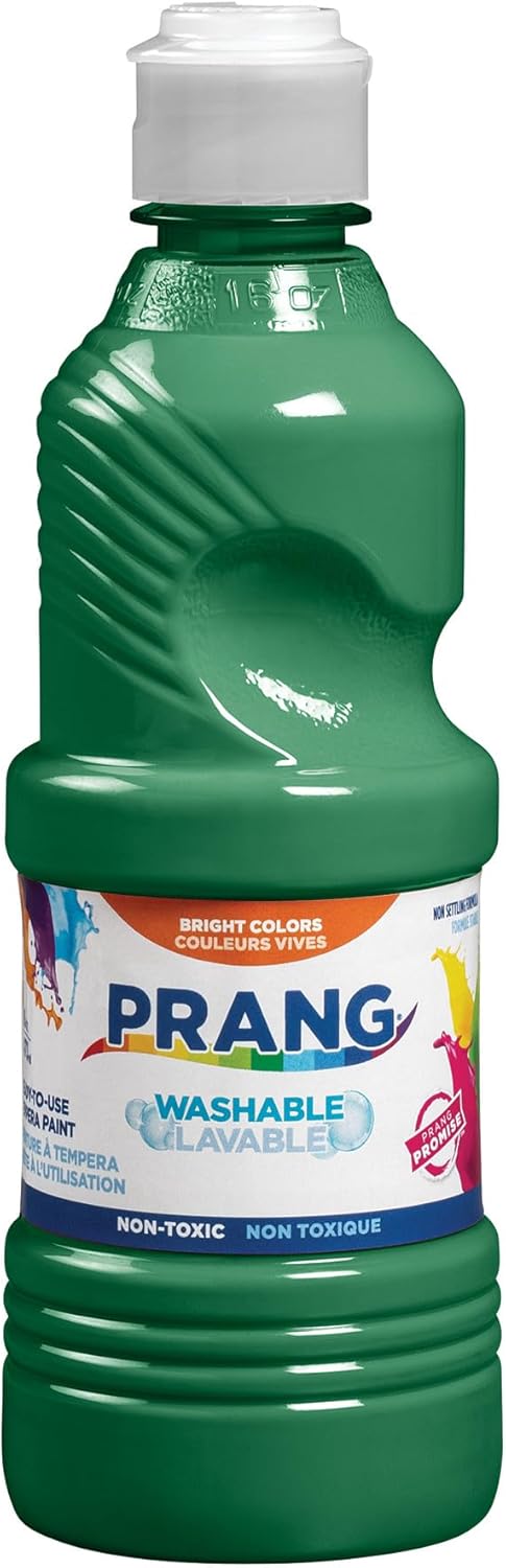Prang Washable Tempera Paint, Green, 16 Oz., 1 Count