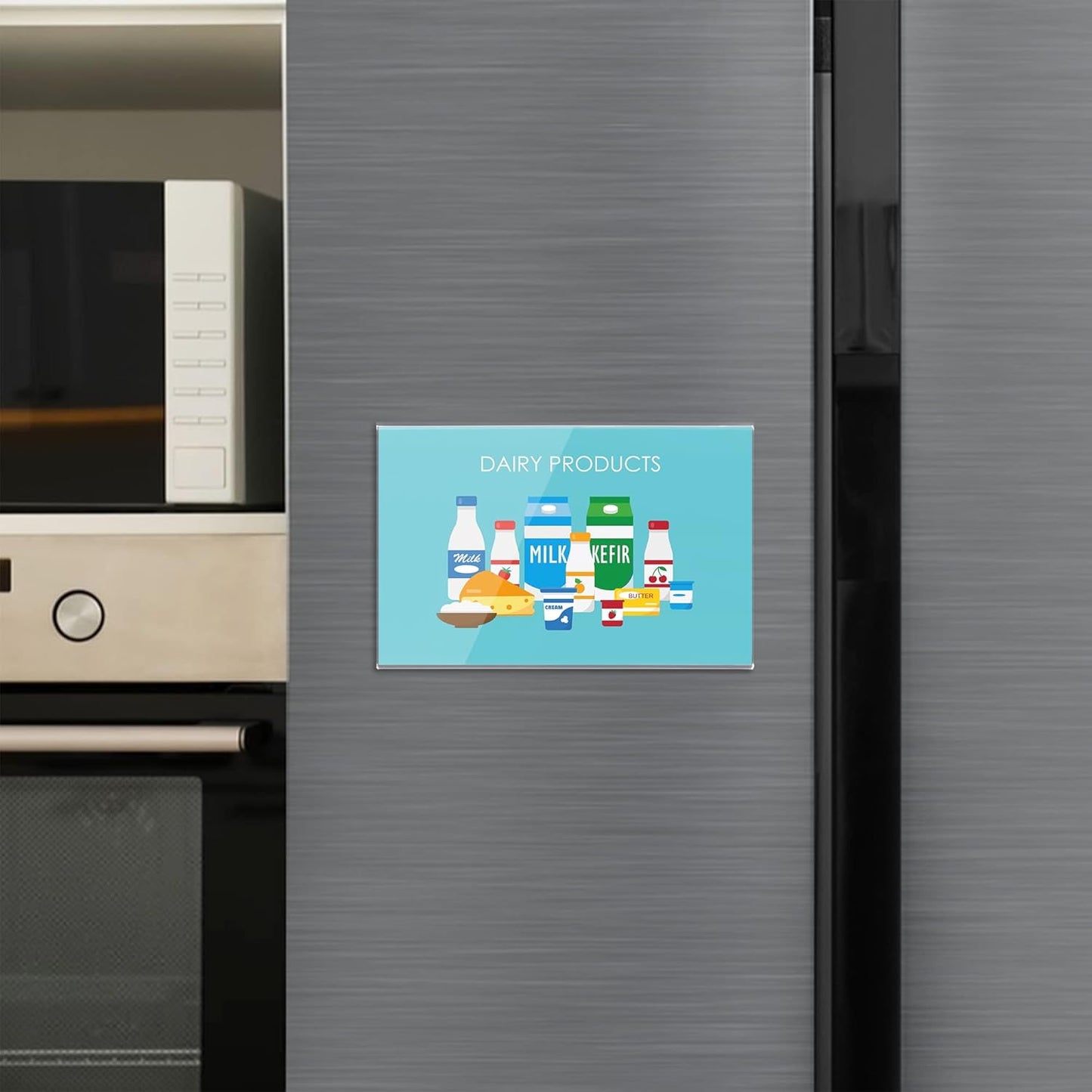 Lesnlok 26 Pack Wall Mount Acrylic Sign Holder 2x3 inch，With 3M Tape Adhesive for Office, Home, Store, Restaurant, No Drilling