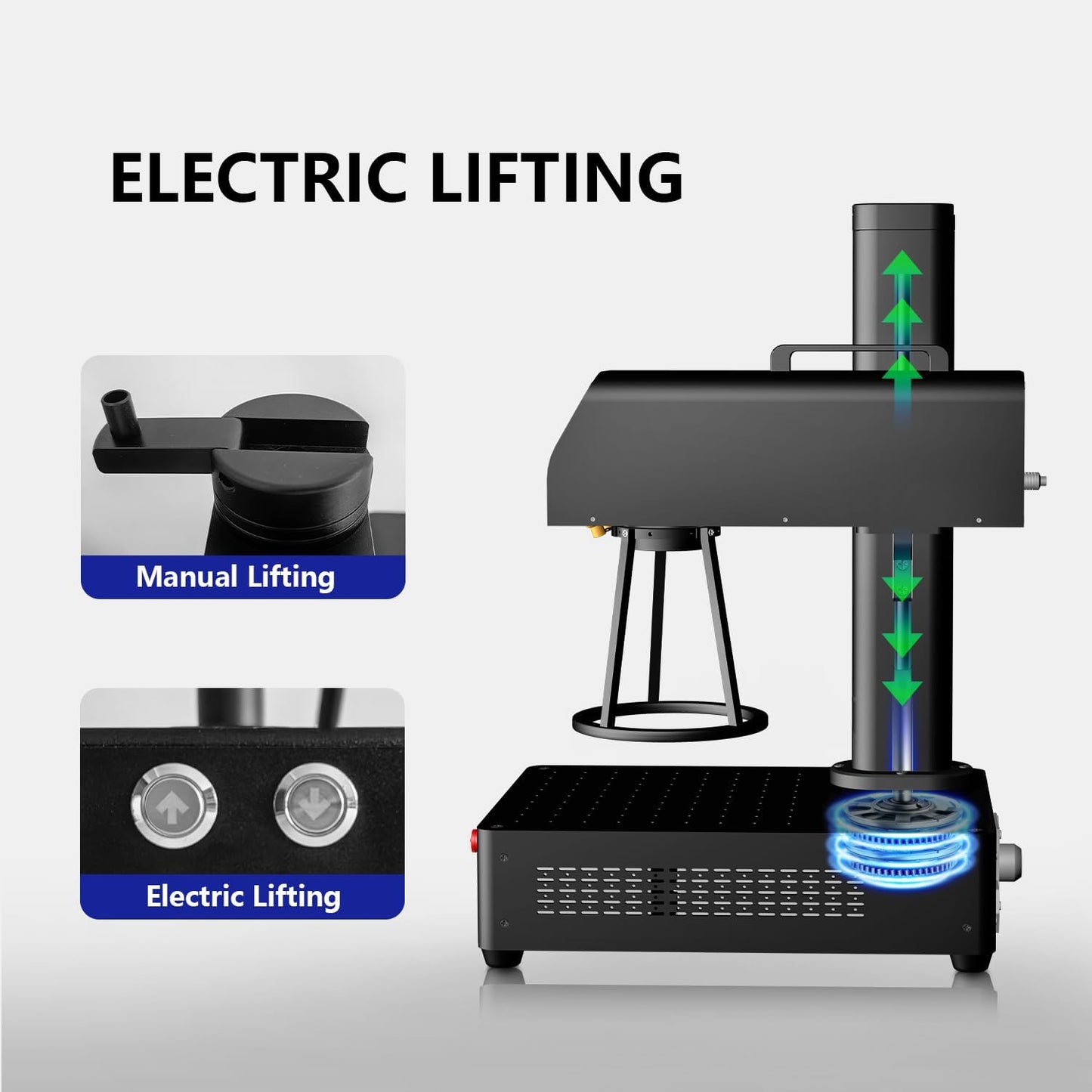 ComMarker B4 60W JPT Mopa Fiber Laser Engraving Machine with Rotary Axis,Support Lightburn Laser Engraver with 2Lens,2in1 Desktop Handheld Color Marking Machine for Stainless Steel,Ring,Tumbler