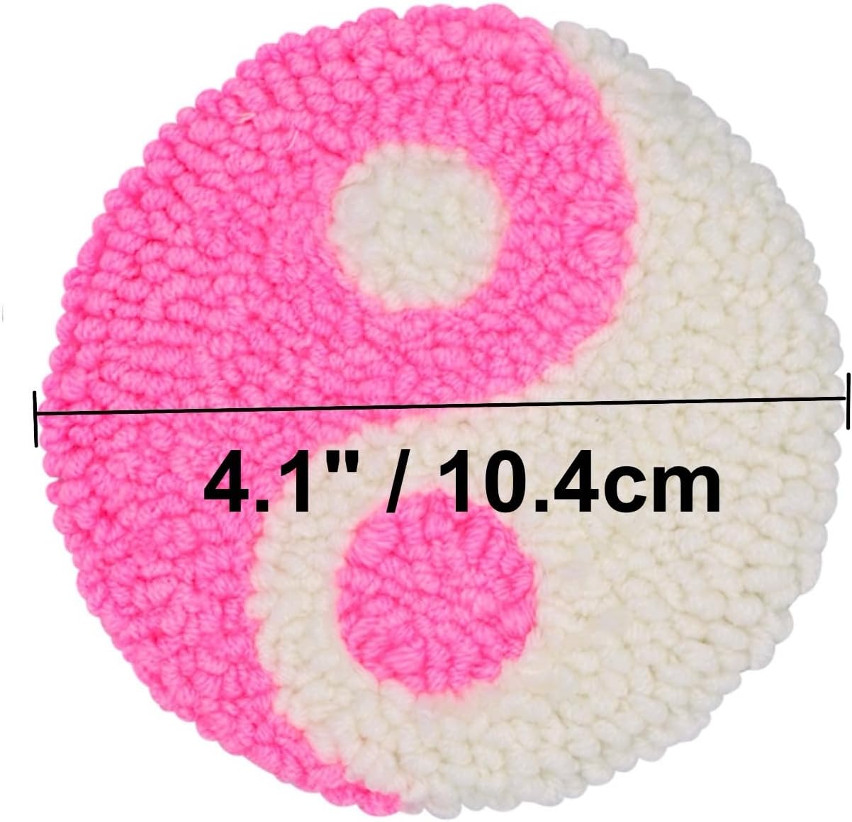 Mefatus Punch Needle Kit for Beginners Adults Kids Easy Punch Needle Embroidery Kit Tool Threader Fabric Hoop Yarn Rug Tufting Coaster Art and Crafts