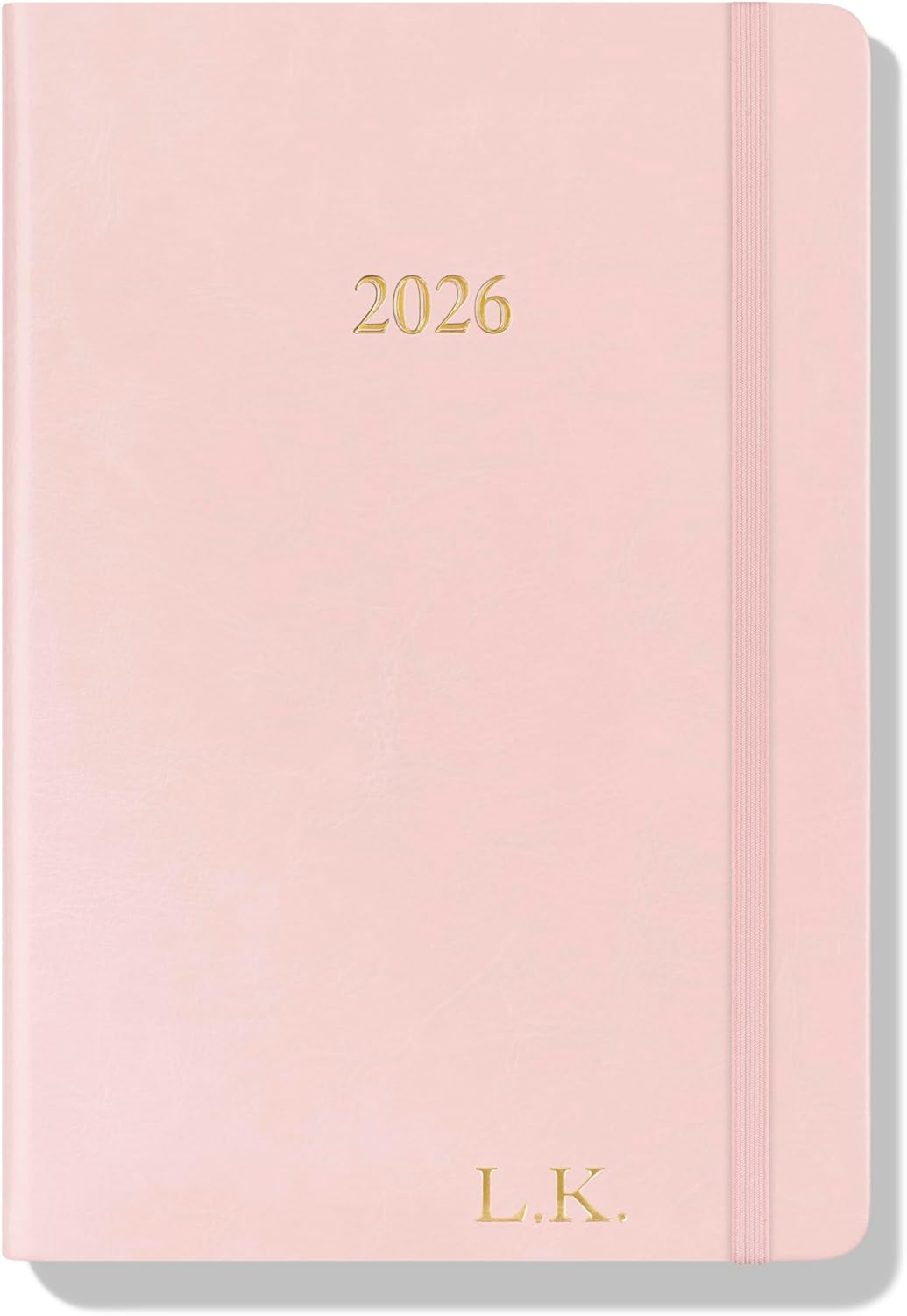 Wykeham's Executive 2026 Daily Journal Planner – US Public Holidays & Format – Customization Available (Personalized Rose, 8.5"×5.5")