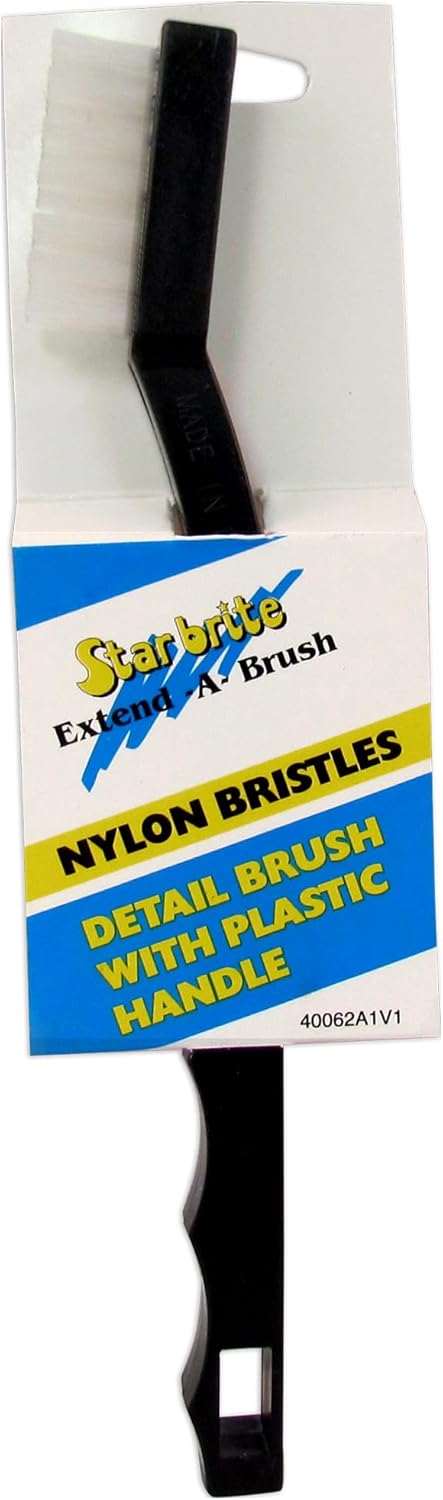 Star brite Small Detail Brush - Plastic - Brass - Stainless Steel