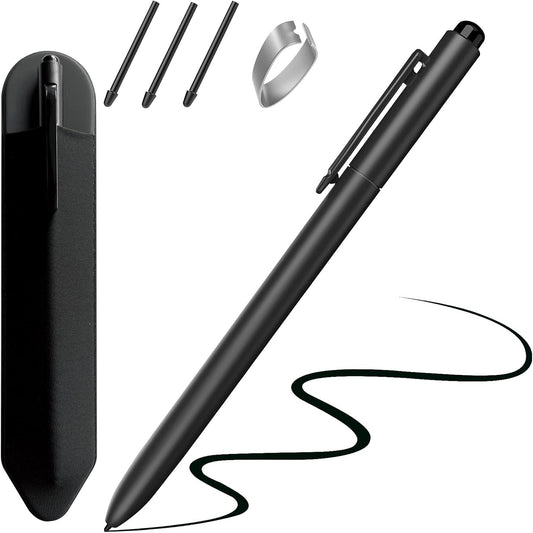 EMR Stylus Compatible with Remarkable 2, Replacement Digital Pen with Eraser, 4096 Pressure Levels, Tilt Support,Palm Rejection,Pencil Holder(3 Pen Tips)