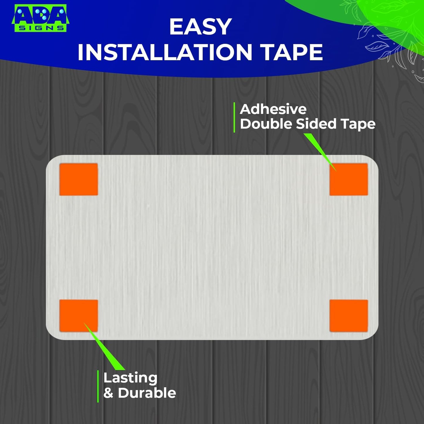 ADASigns Trash Sign 7”x4” - Durable Brushed Aluminum with Grade 2 Braille - Easy Installation with Strong Adhesive Tape - ADA Compliant Signs for businesses, Restaurants & Retail Stores