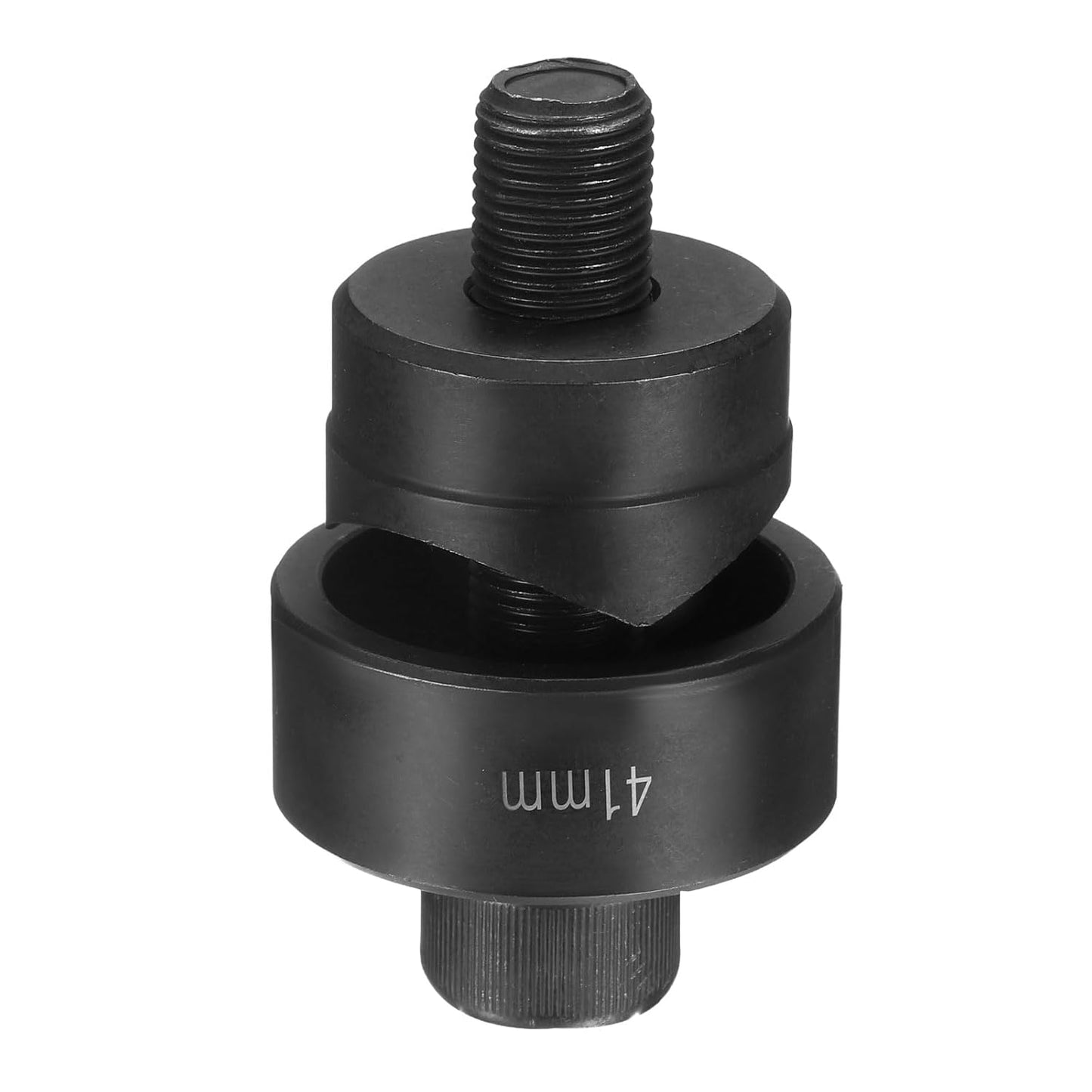 HARFINGTON Sheet Metal Punch Hole Punch 41mm Bearing Steel Precise Cutting Manual Knockout Punch Kit for Metal Steel Plate Sink Stainless Steel, Black