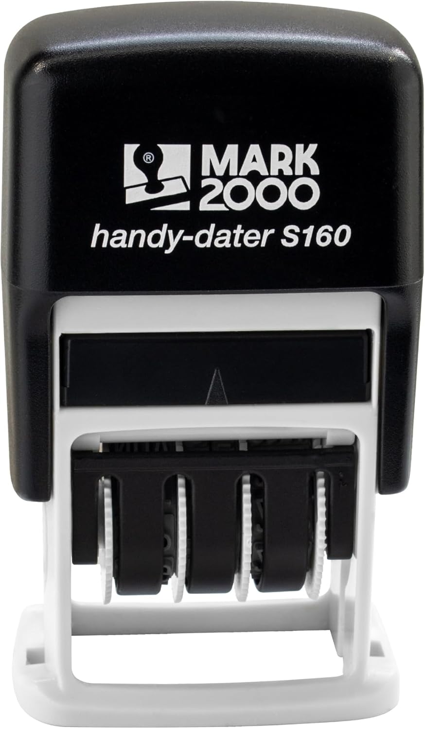 Mark 2000 Self-Inking Rubber Date Office Stamp with Paid Phrase Blue Ink & Date RED Ink (Handy-Dater S160), 12-Year Band