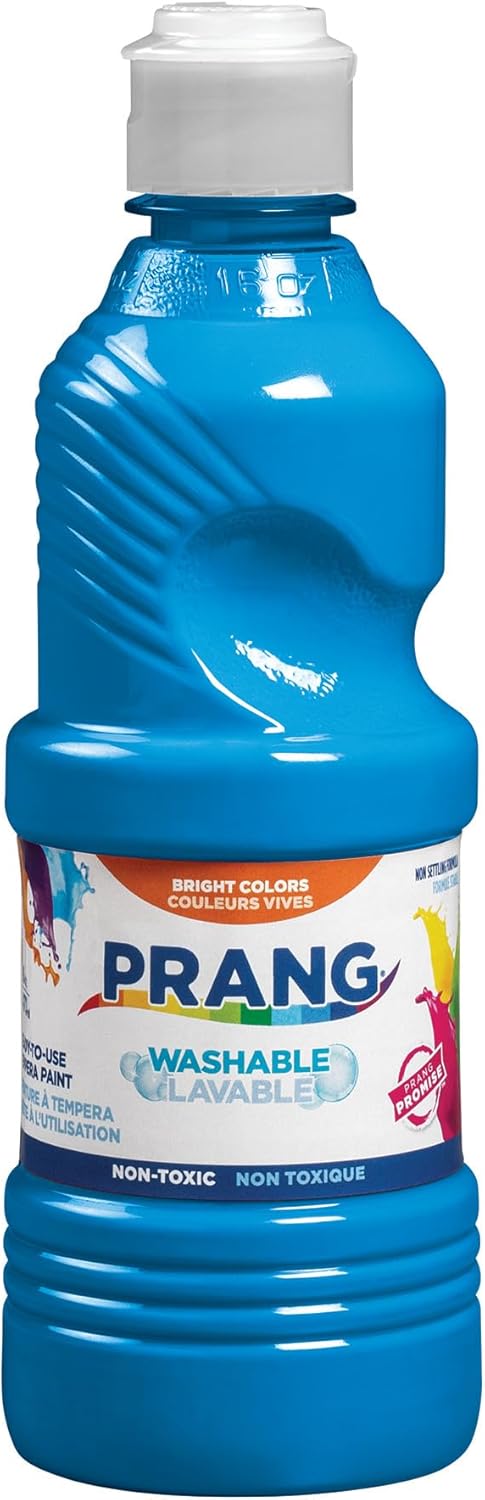 Prang Washable Tempera Paint, Turquoise, 16 Oz., 1 Count