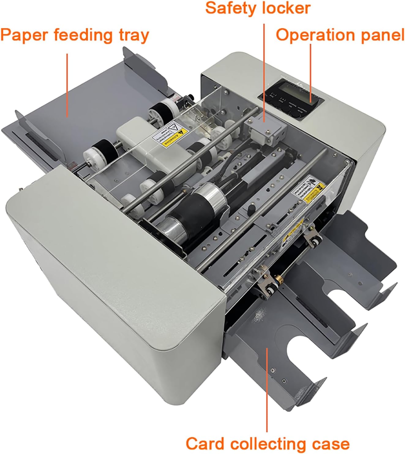 Fully Automatic Business Card Cutting Machine Automatic Paper Feeding in Double Rubbing A4 Business Card Cutter Cutting Speed 30 pcs/min 110V