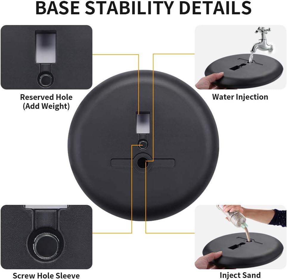 11x17 Inch Pedestal Standing Sign Holder Stand Poster Stand , Black Adjustable Floor Standing Sign Holder with Aluminum Snap Open Frame for Vertical/Horizontal Sign Display