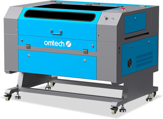 OMTech 60W CO2 Laser Engraver, 28"x20" Cutting & Engraving Machine with Autofocus, Air Assist, 4-Way Pass, Autolift, RDWorks, for Wood, Glass, Acrylic, Leather, Cardboard