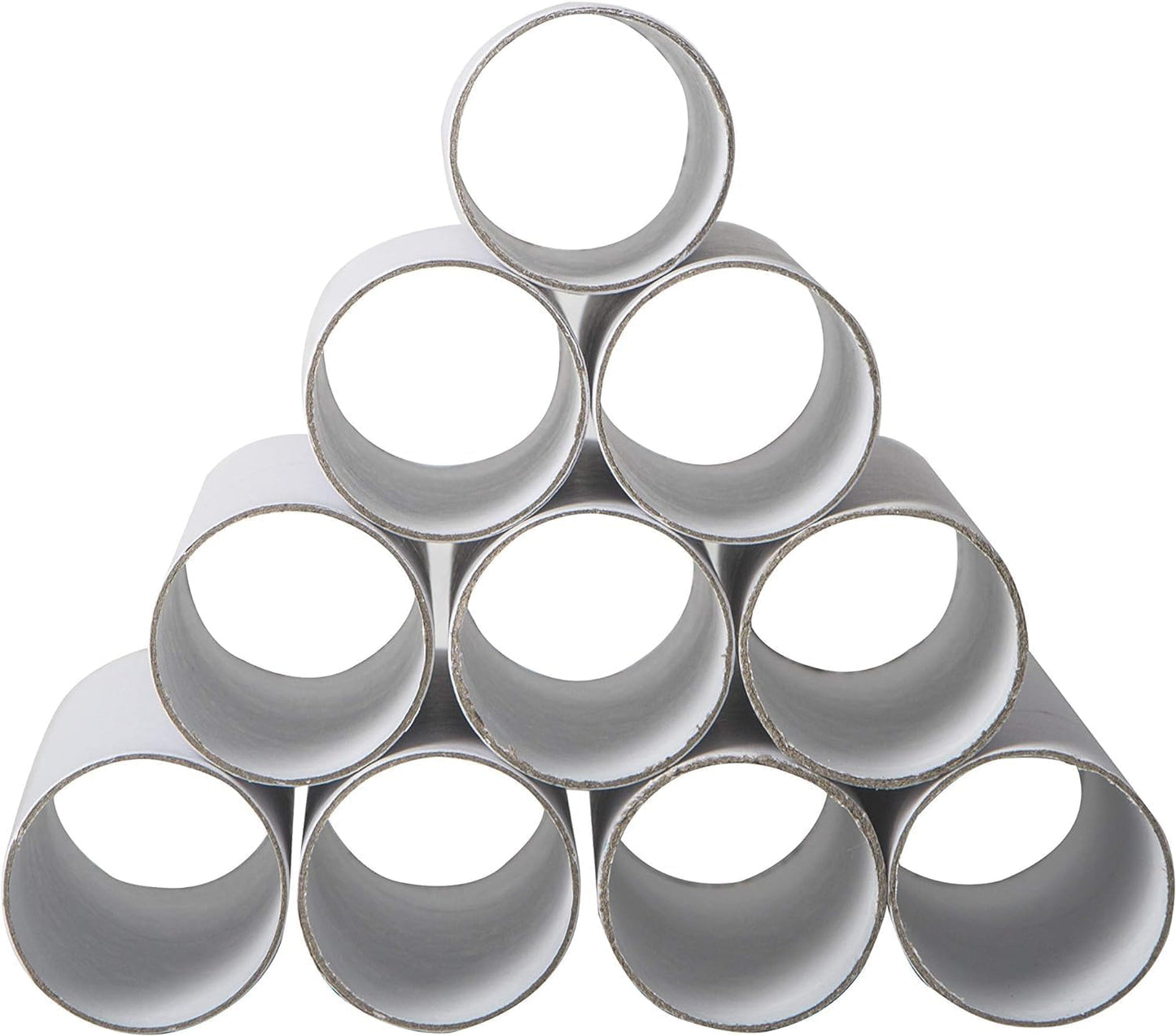 60 Pack Thick Cardboard Tubes for Crafts - Bulk Craft Rolls - Round Cardboard Tubes - Toilet Paper Rolls Crafts - Craft Tubes - Paper Tube for Arts & Crafts - 1.57 x 3.9 Inches - White
