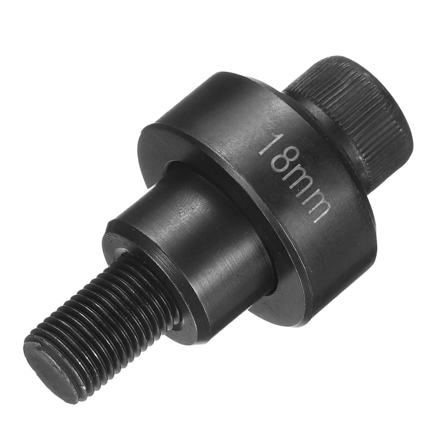 HARFINGTON Sheet Metal Punch Hole Punch 18mm Bearing Steel Precise Cutting Manual Knockout Punch Kit for Metal Steel Plate Sink Stainless Steel, Black