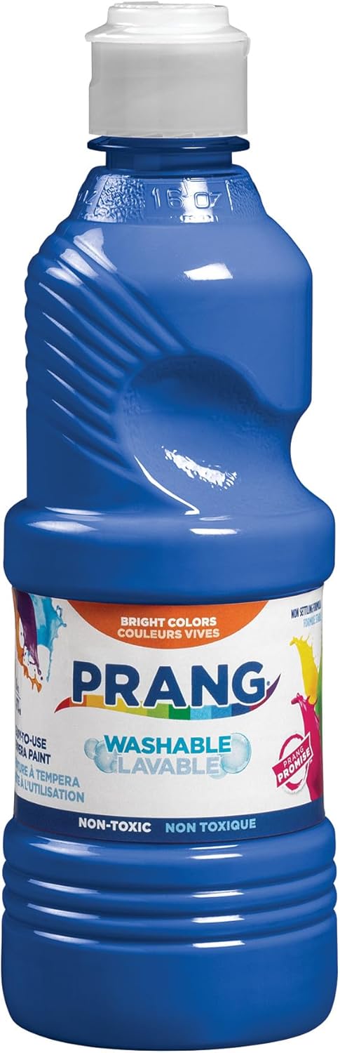 Prang Washable Tempera Paint, Blue, 16 Oz., 1 Count