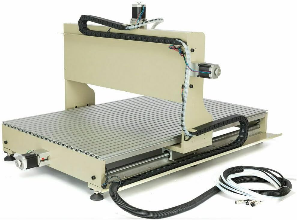 4 Axis Router Engraver USB CNC 6090, 2.2KW Engraver Milling Drilling Machine 3D Spindle Carving Drilling Machine For Wood Working Cutting Mill W/Remote Controller