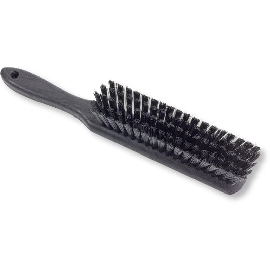 SPARTA Handheld Soft Counter Brush 8 Inch Bristle Span, Multi-Use Dust Brush with 5 Inch Handle for Tables, Countertops, and Delicate Surfaces, Polyester, Black