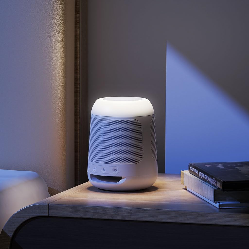 Avantree Dream - Sleep Sound Machine & White Noise Speaker with 28 Audio Tracks, Built-in Timer, Portable Build, and Built-in Night Light, Sleeping Speaker for Adults