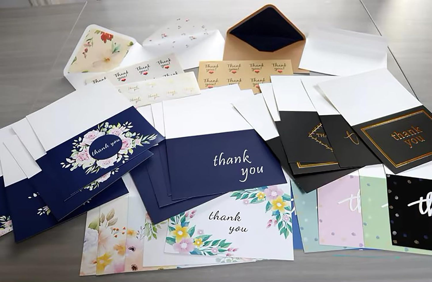 100pcs custom business cards thank you cards with logo picture 300gsm coated paper laminate two-sided printed (style 6)