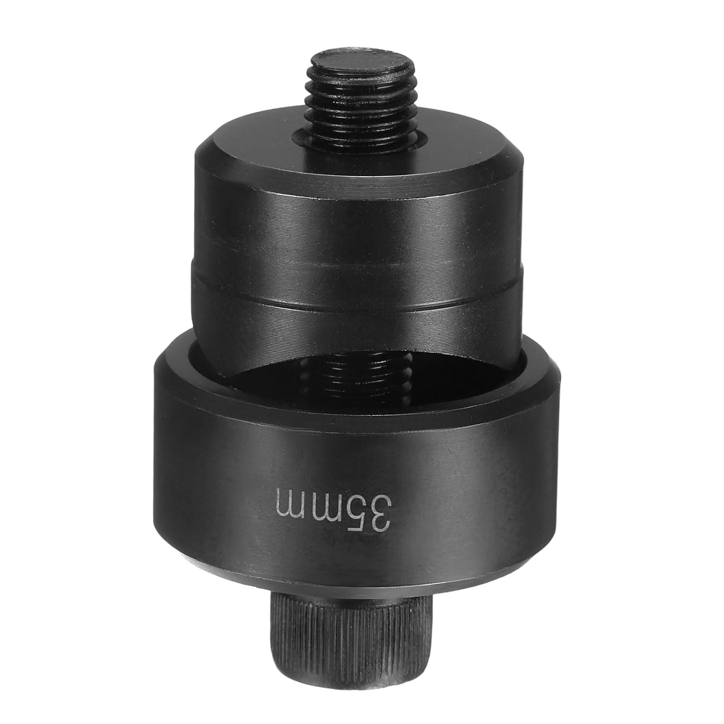 HARFINGTON Sheet Metal Punch Hole Punch 35mm Bearing Steel Precise Cutting Manual Knockout Punch Kit for Metal Steel Plate Sink Stainless Steel, Black