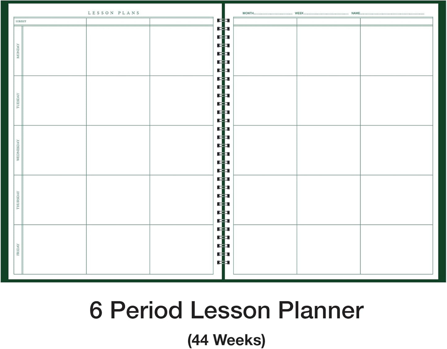 Ward Combination 9-10 Week Class Record + 6 Period Lesson Plan Book