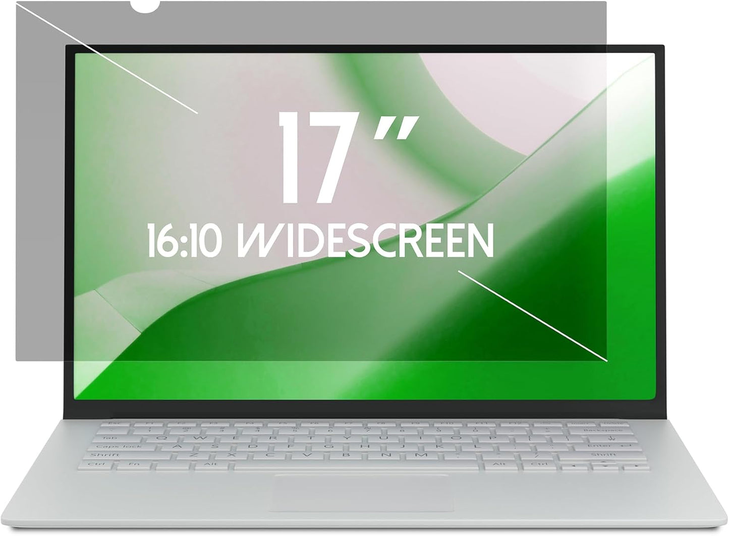 17 Inch Laptop Privacy Screen Shield for 16:10 Wide Display - Anti Glare Computer Privacy Screen Cover/Blue Light Blocking Screen Protector/Scratch Resistant UV Filter/Attachment Type