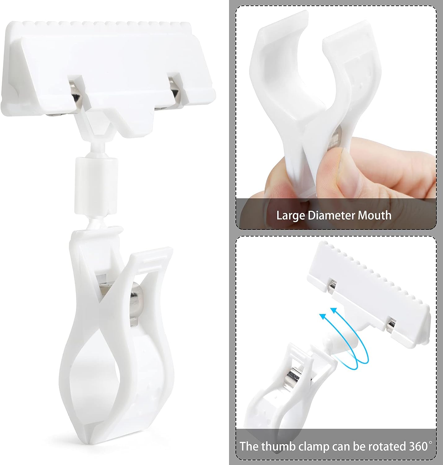 Mlici Mini Plastic Chalkboard Sign with Clip, 8 Pack Small Dry Erase Whiteboard 5.8 x 4.1 Inch - Double Sided Reusable Message Board for Kids, Classroom, Supermarket, Party - for Liquid Chalk Markers