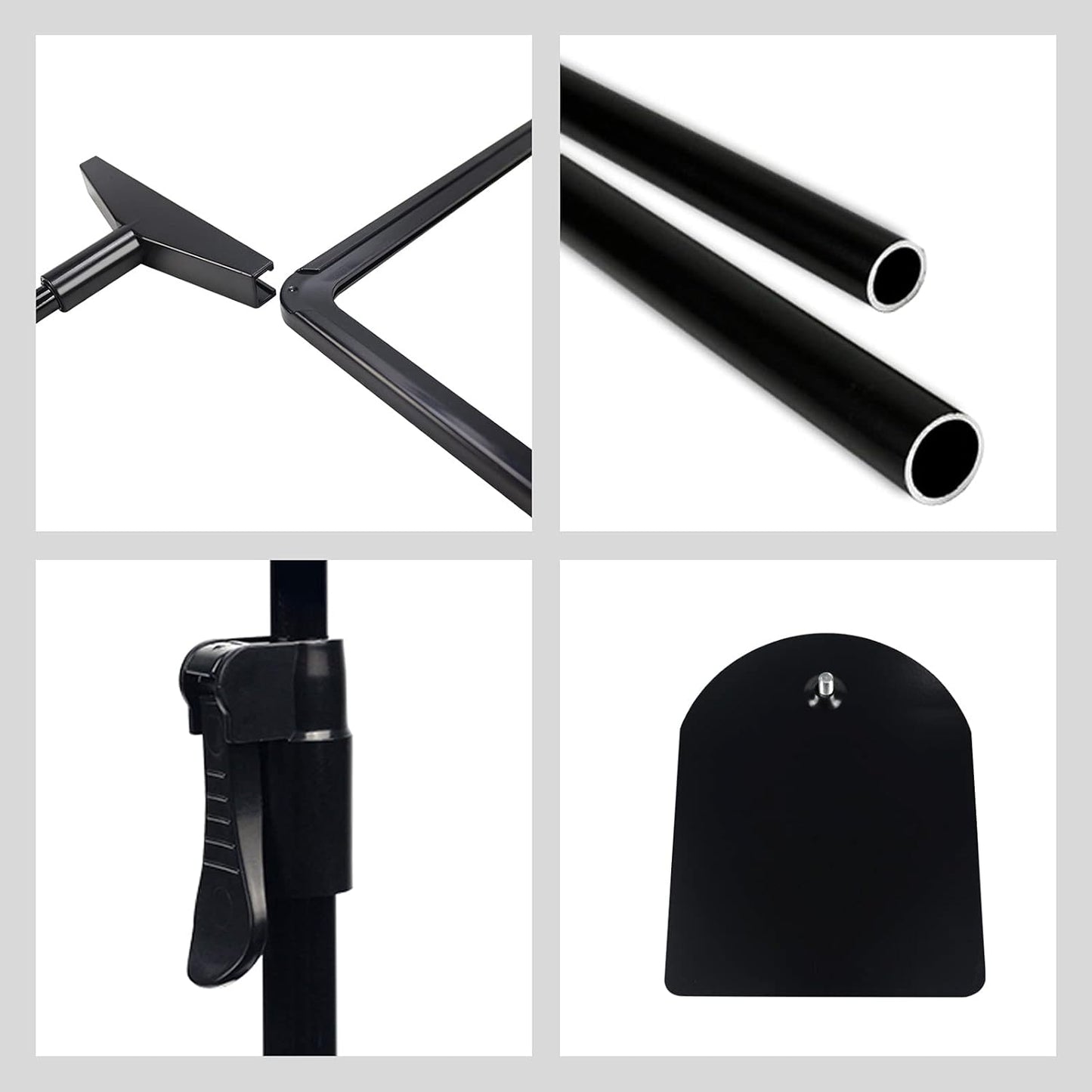 Sign Holder Stand,Sign Stand for Display,Adjustable Sign Holders For Table Top，Table Sign Holders 8.5 x 11,8 Packs,Black