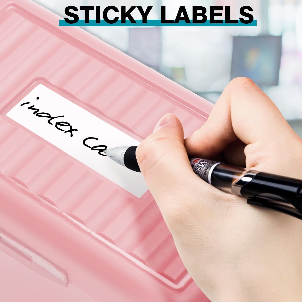 H4D Index Card Holder 3x5, Index Card Box Organizer Case, 3x5 Flash Note Card Holder, 3 Packs (Pastel Colors)