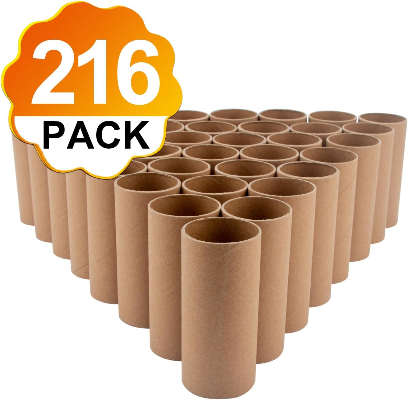 216 Pack Craft Rolls, Round Cardboard Tubes for Crafts, Paper Rolls for Classroom,Craft Tubes,Paper Tube for DIY Art- 1.57"x3.9"x54, 1.65"x3.9"x54, 1.51"x3.9"x54, 1.42"x3.9"x54