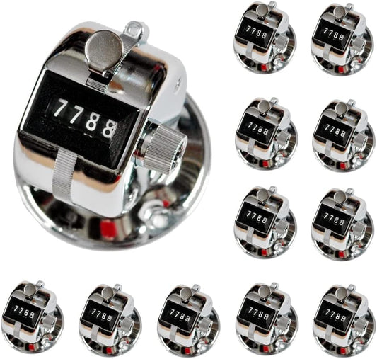 TC-08 Desk Tally Counter with Base, Digital Desktop Counter Clicker Mechanical Number Click Counter (12)