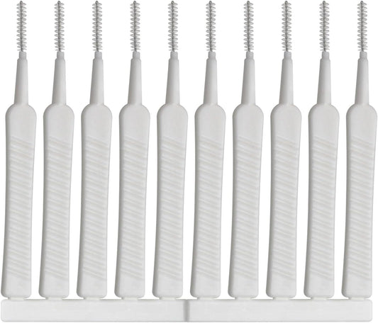 MEETOOT 50pcs Multifunctional Mobile Phone Charging Port Cleaning Brush 65mm Dust Shower Hole Cleaning Mini Brush Bendable Mini Soft Round Brushes