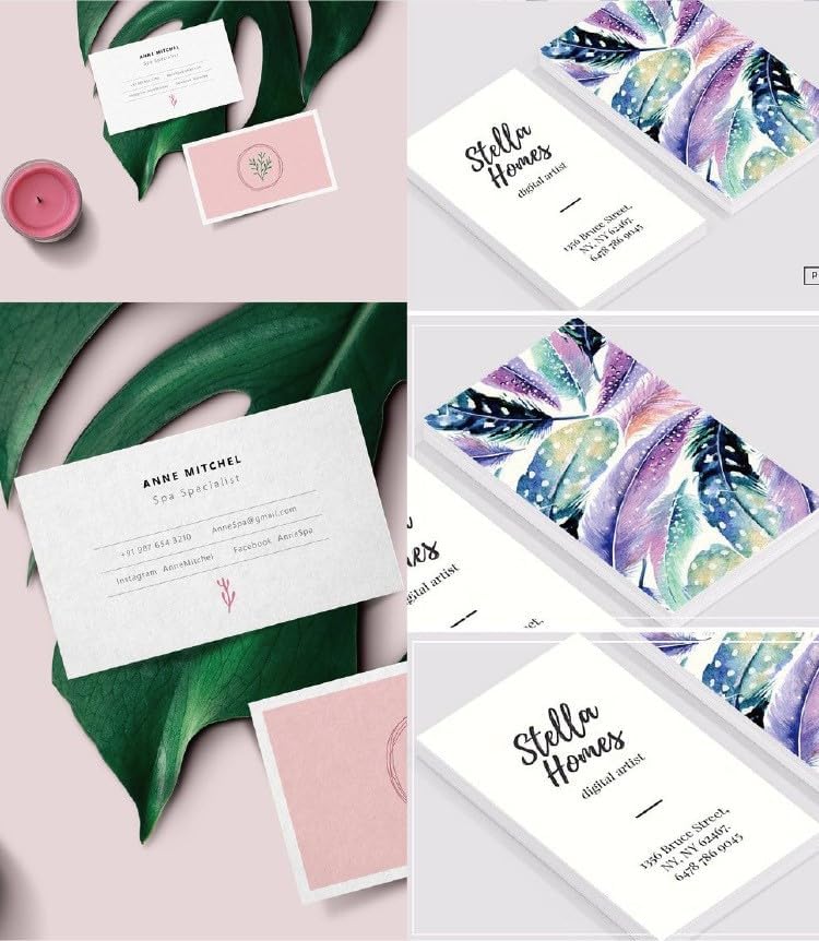 100pcs custom business cards thank you cards with logo picture 300gsm coated paper laminate two-sided printed (style 6)