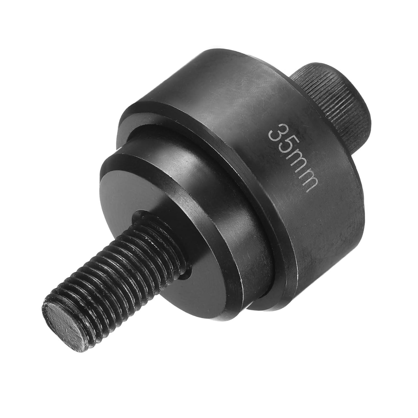 HARFINGTON Sheet Metal Punch Hole Punch 35mm Bearing Steel Precise Cutting Manual Knockout Punch Kit for Metal Steel Plate Sink Stainless Steel, Black