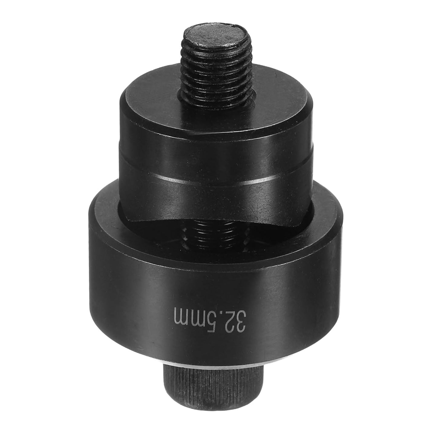 HARFINGTON Sheet Metal Punch Hole Punch 32.5mm Bearing Steel Precise Cutting Manual Knockout Punch Kit for Metal Steel Plate Sink Stainless Steel, Black