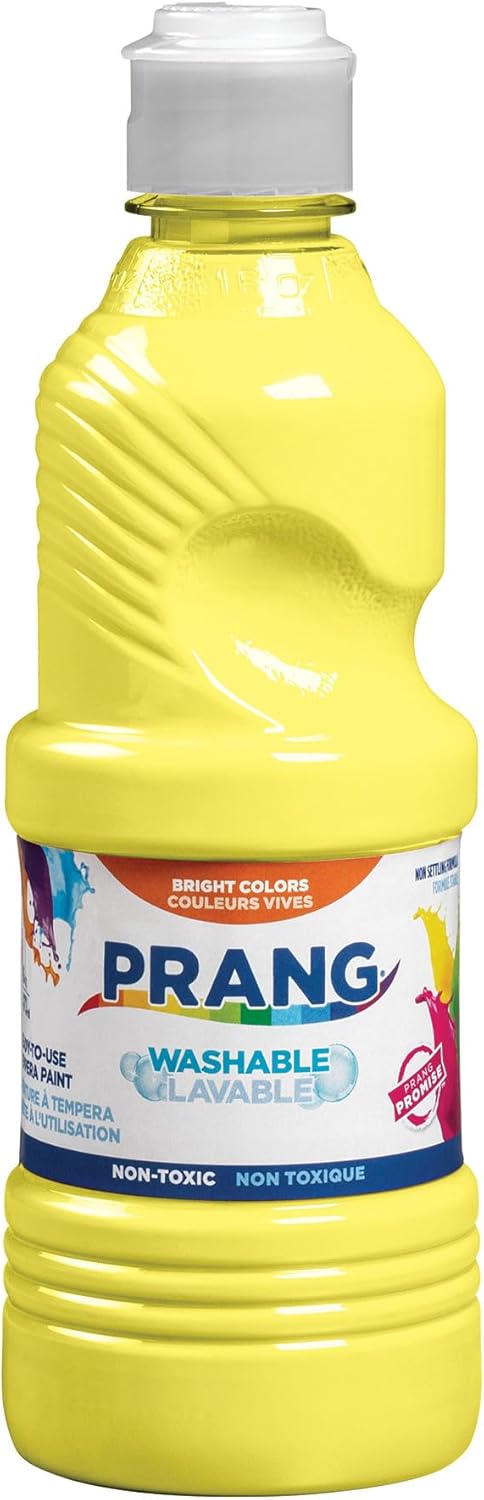 Prang Washable Tempera Paint, Yellow, 16 Oz., 1 Count