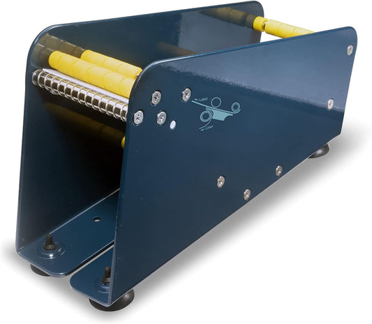 Excell LD-318 Manual Metal Label Dispenser for 3" Labels, Pull-and-Take Design, Non-Slip with 4 Suction Cups, Durable Metal Construction, Includes Dispenser (3" Wide, 3" Core)