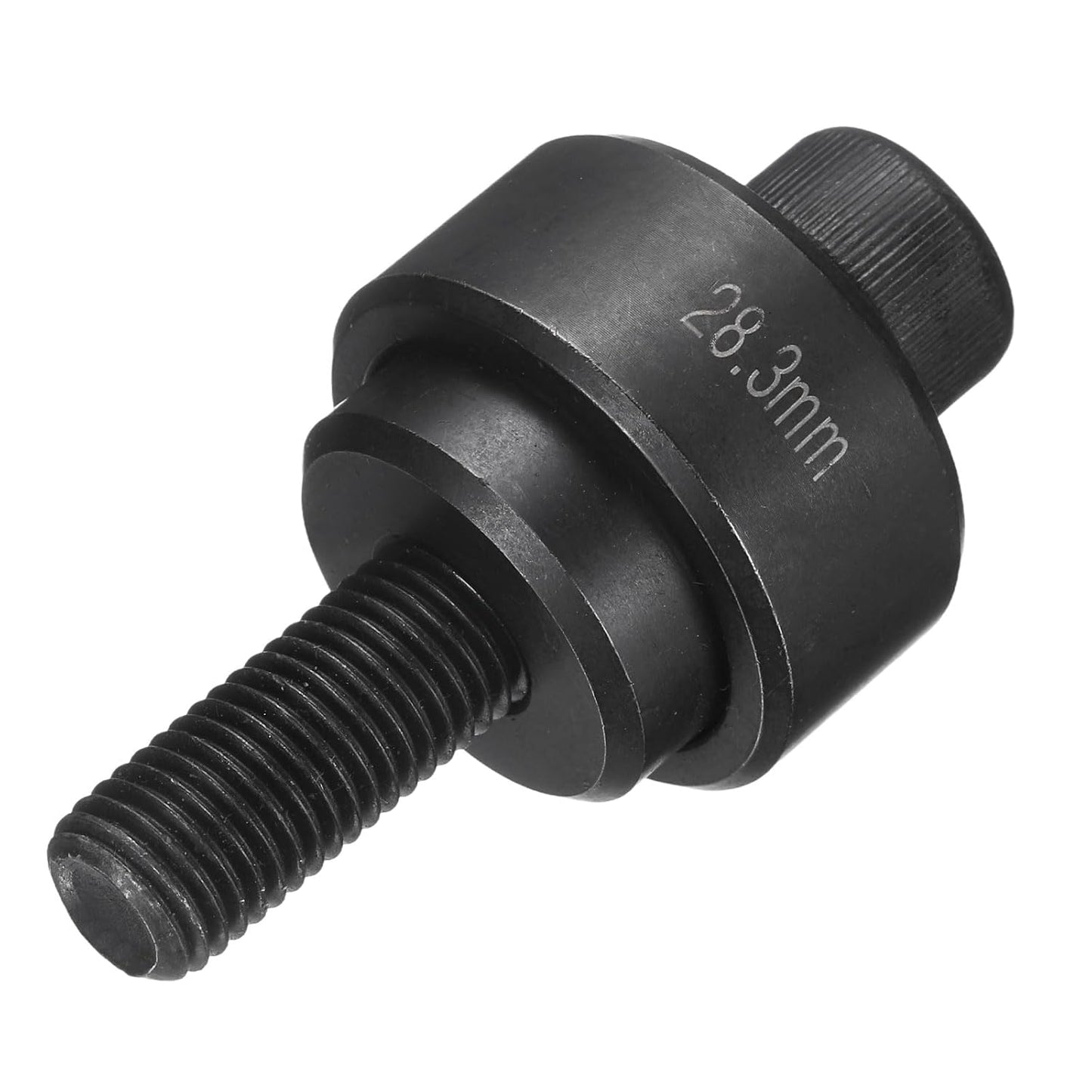 HARFINGTON Sheet Metal Punch Hole Punch 28.3mm Bearing Steel Precise Cutting Manual Knockout Punch Kit for Metal Steel Plate Sink Stainless Steel, Black