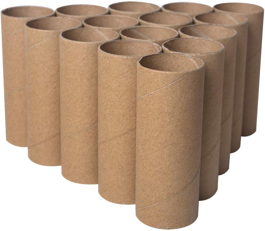 30 Pack Craft Rolls - Thick Cardboard Tubes for Crafts - Round Tubes - Cardboard Tubes For Crafts - Craft Tubes - Craft Round Tubes - Paper Tube for Crafts - 1.57 x 3.9 inches - Brown