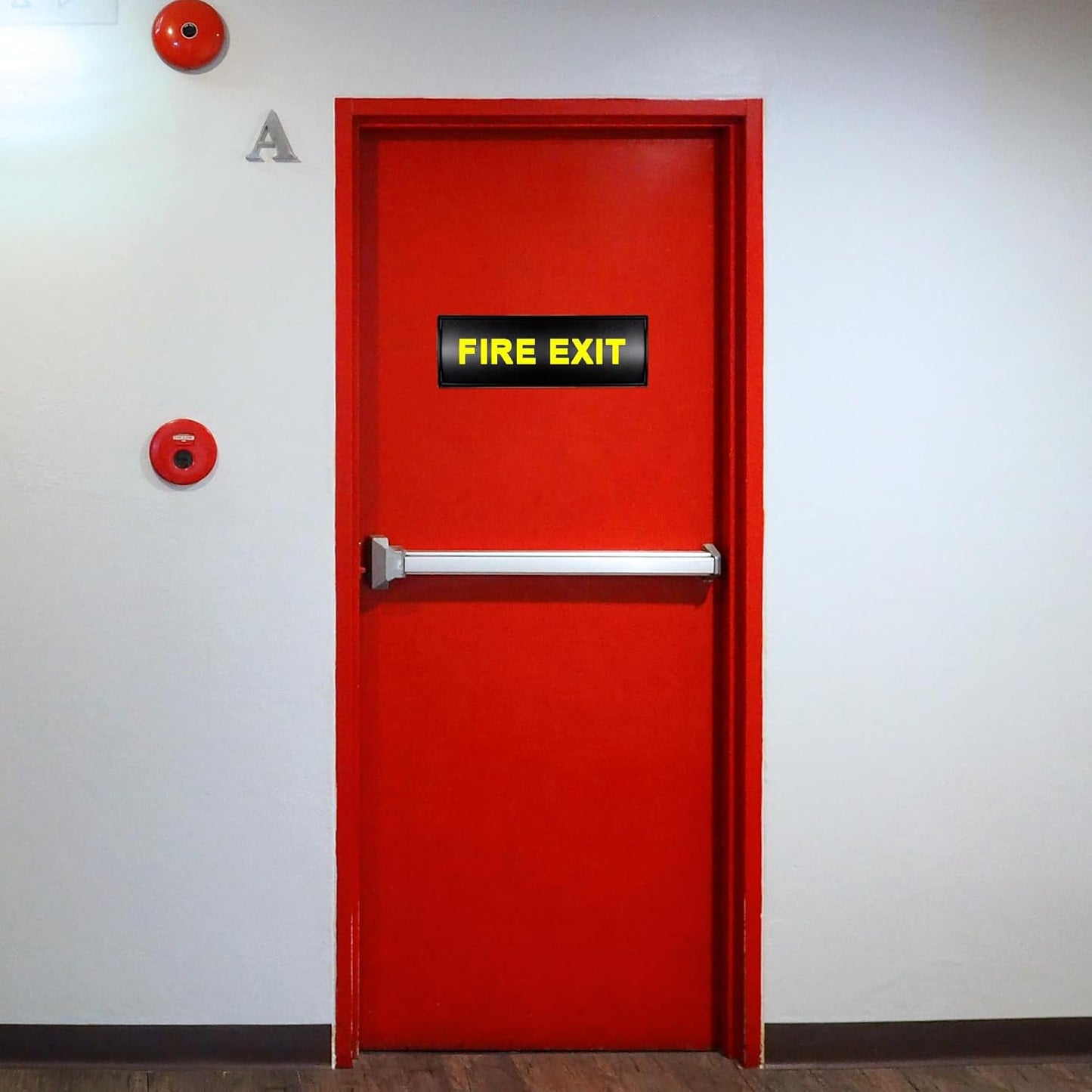 Set of 5 - Nameplate Holder for Wall Mount, 2.36'' x 8'' Curved Office Business Door Sign Holder-Black