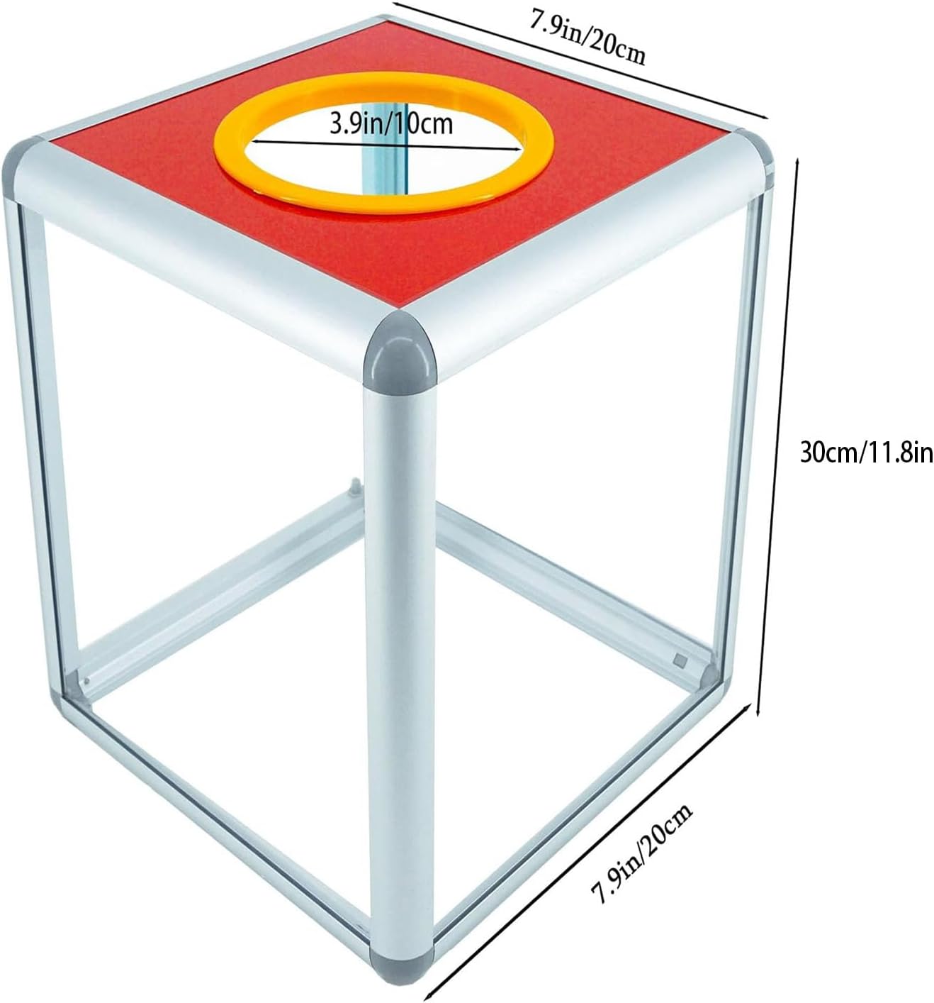 KAFENDA Desktop Acrylic Donation Ballot Box for Fundraising / Suggestion Box (20x20x30cm)
