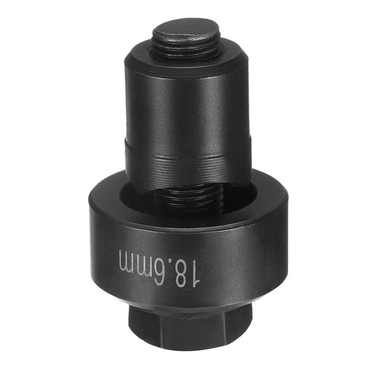 HARFINGTON Sheet Metal Punch Hole Punch 18.6mm Bearing Steel Precise Cutting Manual Knockout Kit with External Hex Shank for Metal Steel Plate Sink Stainless Steel, Black