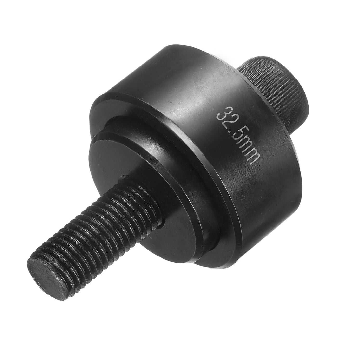 HARFINGTON Sheet Metal Punch Hole Punch 32.5mm Bearing Steel Precise Cutting Manual Knockout Punch Kit for Metal Steel Plate Sink Stainless Steel, Black