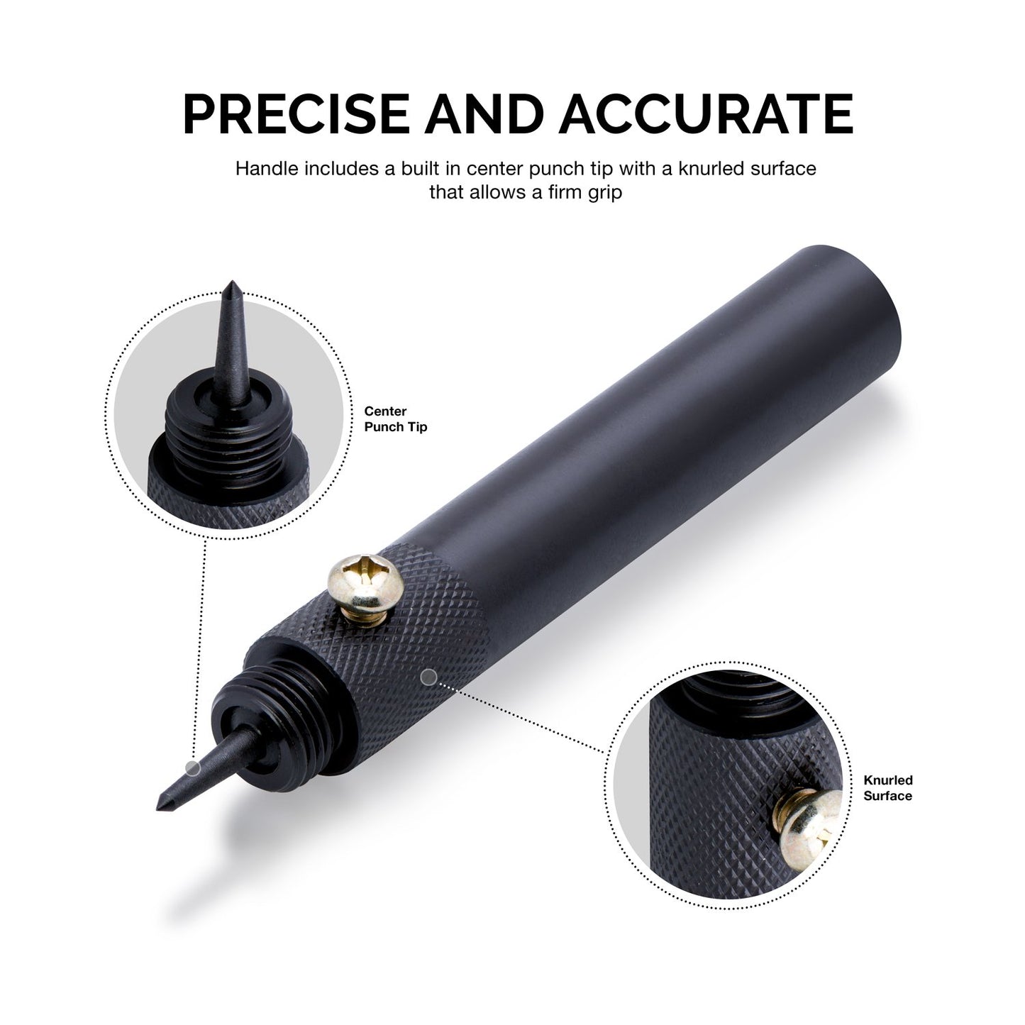 NEIKO 02614A Interchangeable Large Hollow Hole Punch Tool Set, 10 Piece, Gasket Maker, Heavy Duty Gasket Punch Set, Includes Hole Puncher Tool Carrying Case, Leather Punch Set